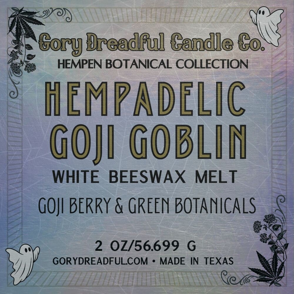 Hempadelic Goji Goblin – Goji Berry & Green Botanicals Scent Beeswax Melts - Picture 5 of 8
